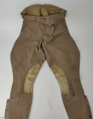 Wwii Ww2 Or Earlier Us Army Officer Pink Breeches Riding Pants Pink & Greens