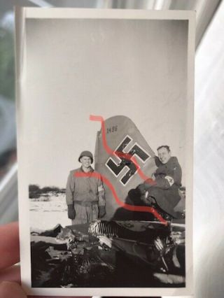 Wwii Captured Wrecked German Aircraft Tail Tail Number Gi Medics At The Bulge