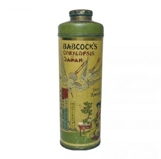 Vintage Babcocks Corylopsis Of Japan Talcum Powder In Tin Full 1920’s