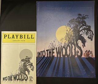 Vintage Into The Woods Playbill And Program Broadway Martin Beck Theatre 1987 Ny