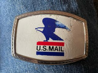 Vintage U.  S.  Mail Men’s Belt Buckle United States Postal Service Eagle.