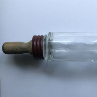 Glass Candy Container “Rolling Pin” By Victory Glass Co.  Circa 1930’s 2