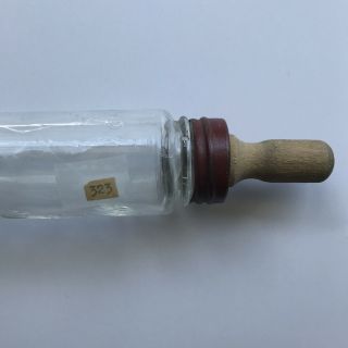 Glass Candy Container “Rolling Pin” By Victory Glass Co.  Circa 1930’s 3