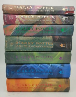 Complete Harry Potter Full Hardcover Book Set Volumes 1 - 7 Hardback