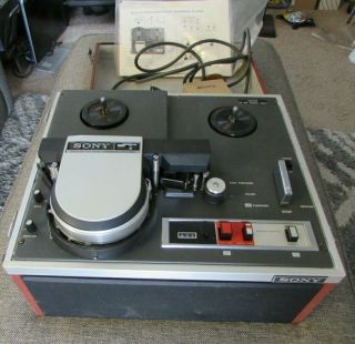 Vintage Sony Av - 3600 Open Reel Video Recorder With Rare Accessories Set