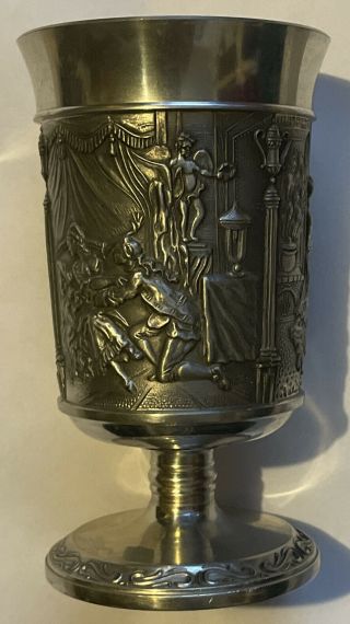 Vintage Frieling Zinn Pewter Goblet - Made In Germany