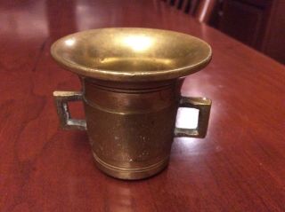 Vintage Small Bronze 2 Handled Apothecary Mortar