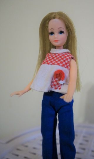 Vintage Palitoy Pippa Doll,  1970s,  With Pants,  2 Shirts