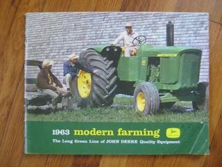 1963 John Deere Modern Farming 8010 5010 4010 3010 Tractor Combine Tillage Hay