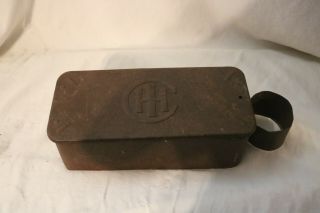 Vintage International Harvester Tool Box W/ Oil Can Holder