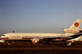 35mm Colour Slide Of Leased Air Guadeloupe Dc - 10 - 30 F - Ggmz