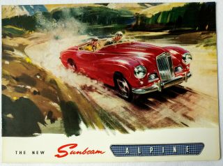 1953 Sunbeam Alpine Mk.  1 Us Market Sales Brochure Lhd Mark 1
