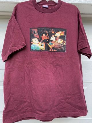 Rare Vintage 90s The Verve Pipe Shirt Size Xxl Maroon Alternative