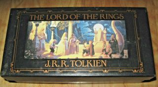 1987 Lord Of The Rings Bbc Cassette Audio Book In Case W/ Map Of Middle Earth