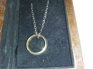 Lord Of Rings 2001 24 Carot Plated Ring On Necklace Rare