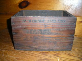 Vintage Standard Oil Can Wooden Box