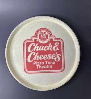 Vintage Chuck E Cheese’s Pizza Time Theatre 16” Serving Tray 1980’s Silite Nsf
