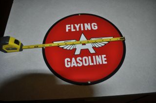 Vintage Flying A Gasoline Porcelain Sign Gas Station Sign Service Station 3