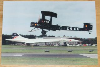 British Airways Concorde & Vickers Vimy 1994 Farnborough Air Show Postcard