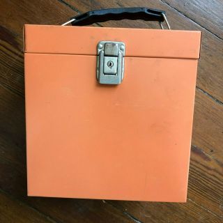 Vintage Metal 45 Rpm/ 7 " Record Carrying Case Storage