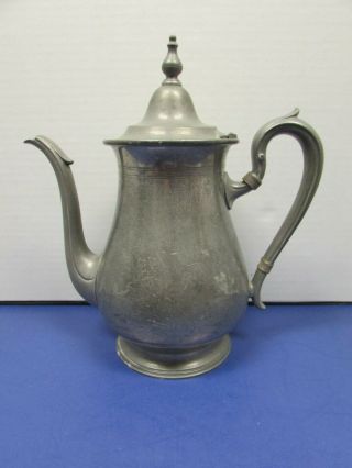 Vintage G A M Pewter Tea Pot 4060 By Reed & Barton