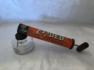 1930s Vintage Flyded Insect Sprayer Bug Spray Gas Old Oil Can -