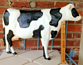 Vintage Don Featherstone Holstein Cow 1990 Blow Mold For Your Barn Yard