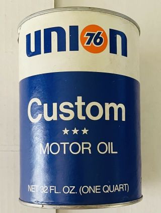 Vintage Union 76 Custom Motor Oil 1 Quart Metal Can Empty