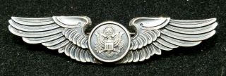 Ww2 Usaaf Air Crew 3 " Wings Test As Sterling But Not Marked