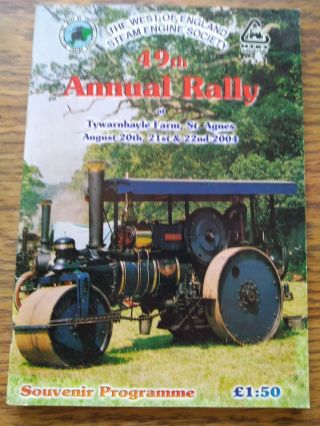 The West Of England Steam Engine Society 49th Annual Rally 2004 Programme