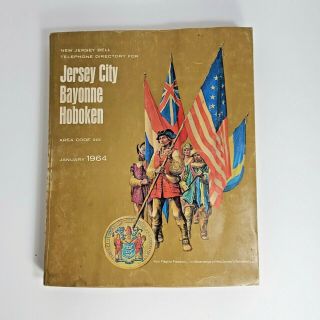 1964 Jersey Bell Phone Book - Nj Bell Yellow Pages - 201 Area Code