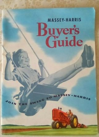 1952 Massey - Harris Buyers Guide 35 Pages