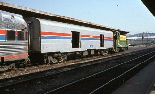 1978 Railroad Slide Amtrak 1187 California Baggage Car York Central