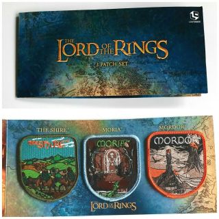 Lootcrate Lotr 3 Patch Set Moria Shire Mordor Lord Of The Rings