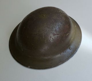 Wwii Era Brodie Helmet 1942 With Liner