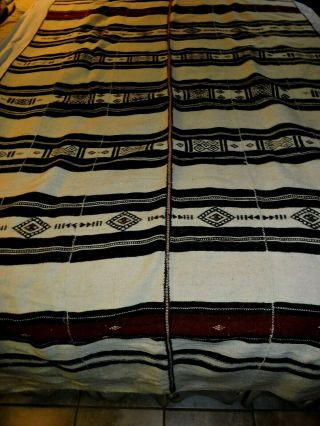 Gorgeous Vintage Russian Wool Blanket - Size 94 " X 53 "