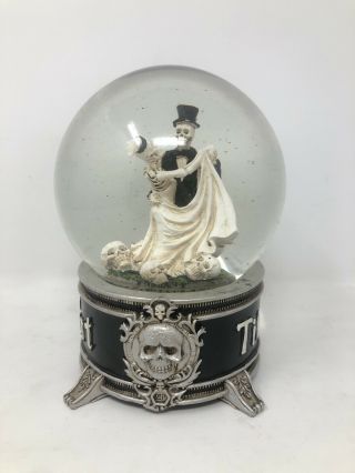 Til Death Do Us Part Wind - Up Musical Snow Globe (skeleton Bride & Groom)