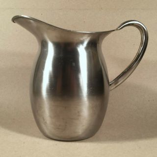 Vintage Vollrath Co.  Brushed Stainless Steel Usamd Army Medical Dept.  Pitcher