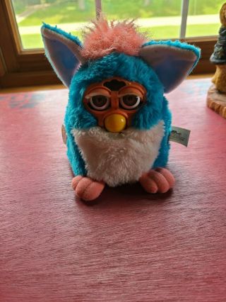 Vintage Furby Baby Plush Toy By Tiger Blue 70 - 940,