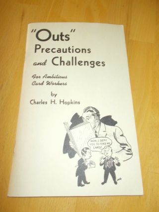 " Outs " Precautions And Challenges For Ambitious Card Workers By Charles Hopkins