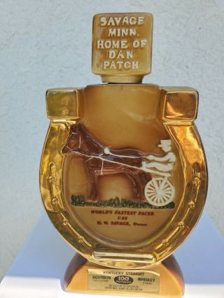Kentucky Straight Bourbon Whiskey 4/5 Dan Patch Race Horse Decanter.