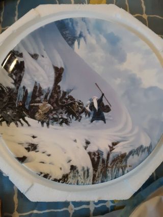 Lord Of The Rings Danbury Collectibe Plate " The Anger Of The Mountain "