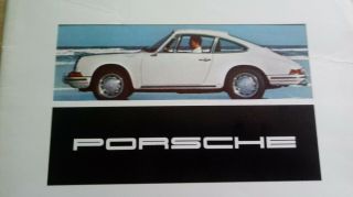 German Text 1968 Porsche 911/912 Sales Brochure 20 Cm X 30 Cm No Writing