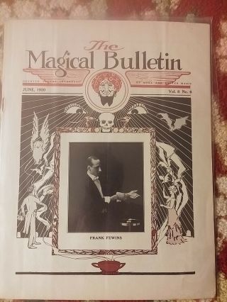 Vintage Thayer The Magic Bulletin 1920 