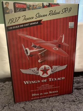 Wings Of Texaco Airplane 20 1937 Stinson Reliant Sr - 9 Reg Edition 2012