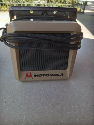 Vintage Motorola Speaker Police Car Fire Radio With Mounting Bracket Nov 1976