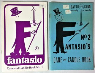 Fantasio Cane & Candle Magic Books 1 & 2 First Ed 1973 40 & 50 Pages Paperback