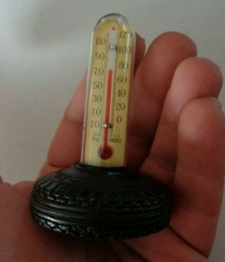 Antique 1937 Thermometer Goodrich Silvertown Tires Akron Plant Grand Rapids