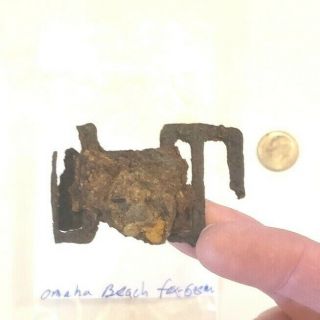 Ww2 Us Buckle Recovered From Fox Green Sector Omaha Beach D - Day