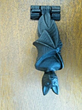 Bat Door Knocker Cast Iron Gothic Vampire Dracula 7 " Long Good
